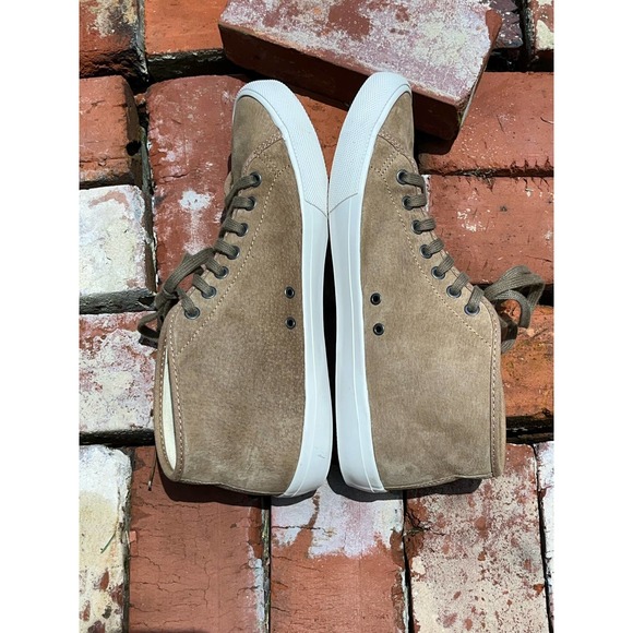 Mens SeaVees mid cut Suede and leather lace up sneaker, Size 10 - Picture 2 of 12